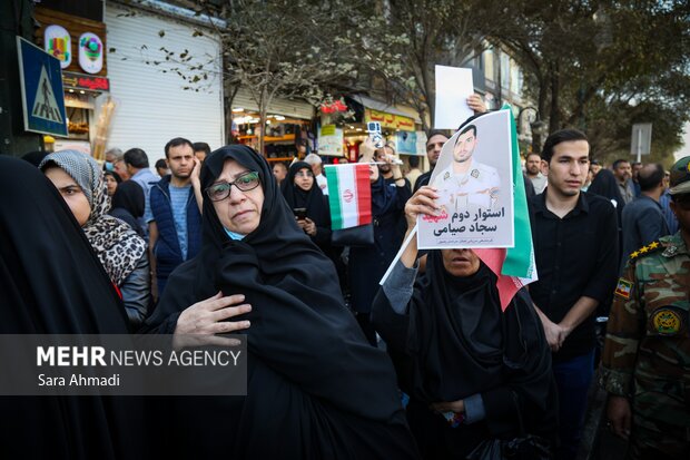 تشییع پیکر مرزبان شهید «سجاد صیامی» در مشهد