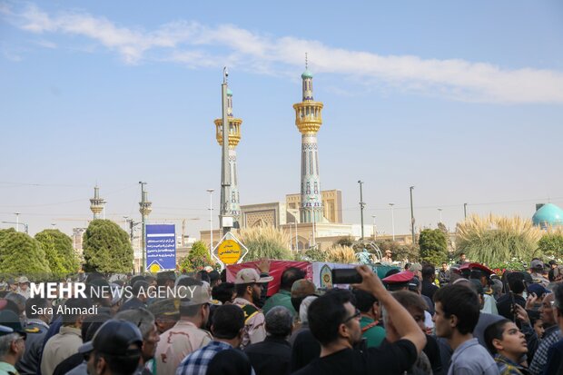 تشییع پیکر مرزبان شهید «سجاد صیامی» در مشهد
