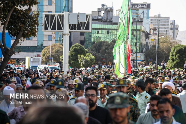 تشییع پیکر مرزبان شهید «سجاد صیامی» در مشهد