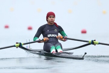 Iranian woman Mojallal wins gold at 2025 Asian Rowing Championships
