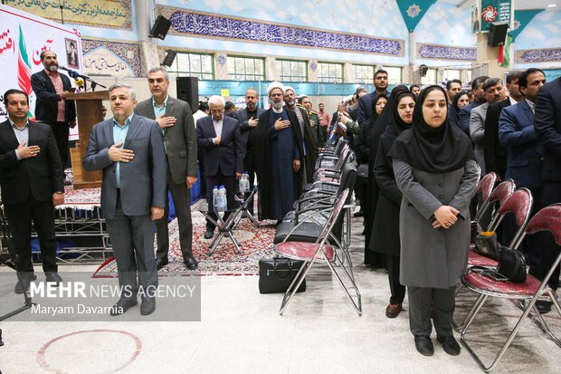 آیین افتتاحیه چهاردهمین نمایشگاه ملی کتاب دفاع مقدس در بجنورد