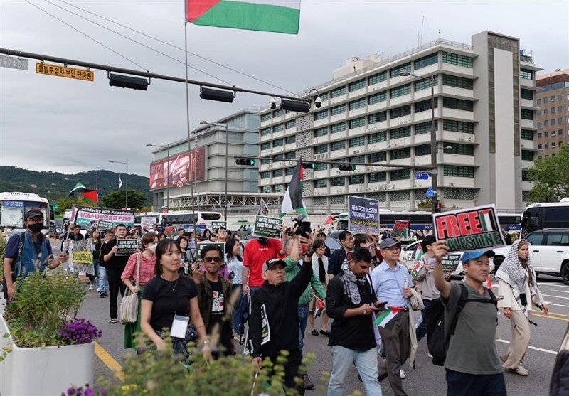 Protesters in Seoul call for Israel's full pullout from Gaza