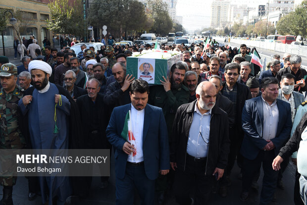 تشیع پیکر شهید جانباز حبیب ادینه پور