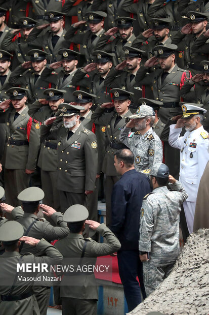 مراسم دانش‌آموختگی دانشجویان دانشگاه‌های افسری آجا
