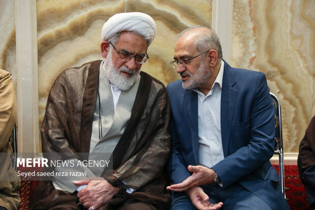  حجت السلام محمد جعفر منتظری در مراسم  بزرگداشت سردار علیرضا افشار