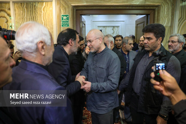  محمد باقر قالیباف در مراسم  بزرگداشت سردار علیرضا افشار