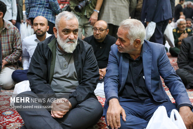  سردار محمد رضا نقدی در مراسم  بزرگداشت سردار علیرضا افشار