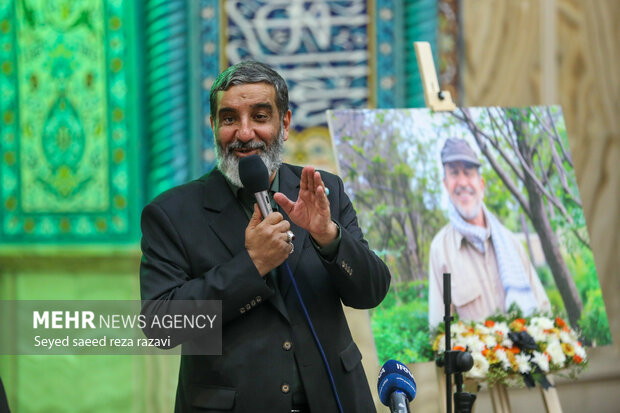  حسین یکتا در مراسم  بزرگداشت سردار علیرضا افشار