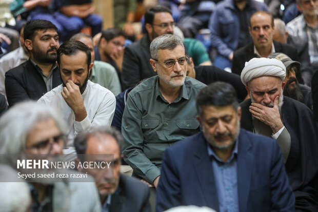  امیر حسین قاضی زاده هاشمی در مراسم  بزرگداشت سردار علیرضا افشار