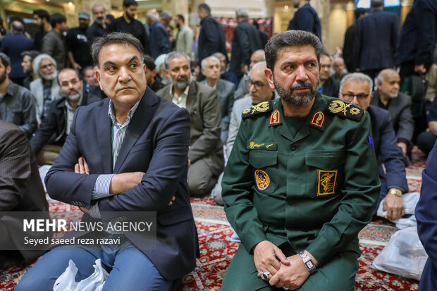  سردار حسن حسن زاده در مراسم  بزرگداشت سردار علیرضا افشار