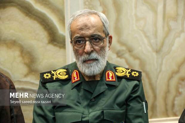 سردار حسین نجات در مراسم  بزرگداشت سردار علیرضا افشار