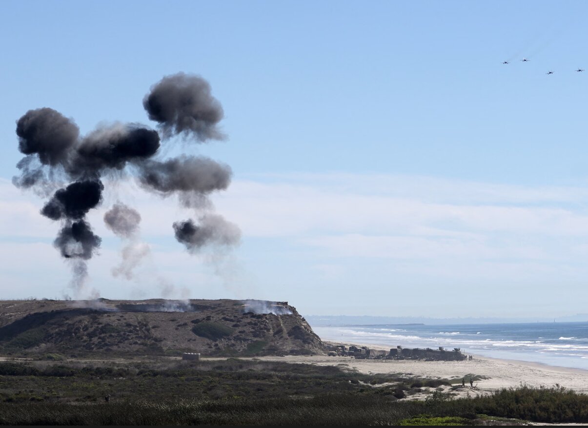 Artillery shell exploded prematurely over California freeway
