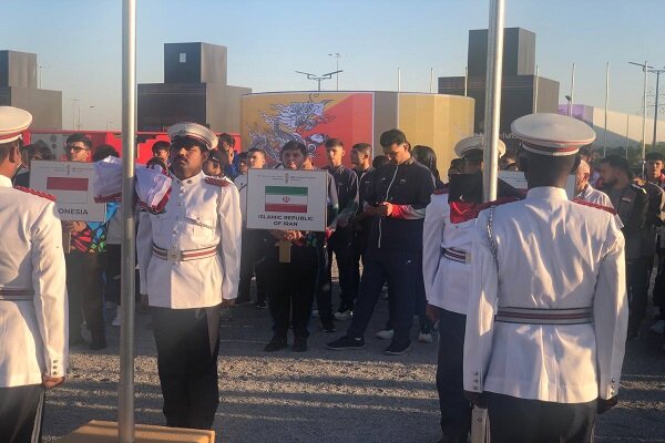 ايران،كاروان،مراسم،حضور،پرچم،اعضاي،ملي،بحرين،آسيايي،اميد،جوانان