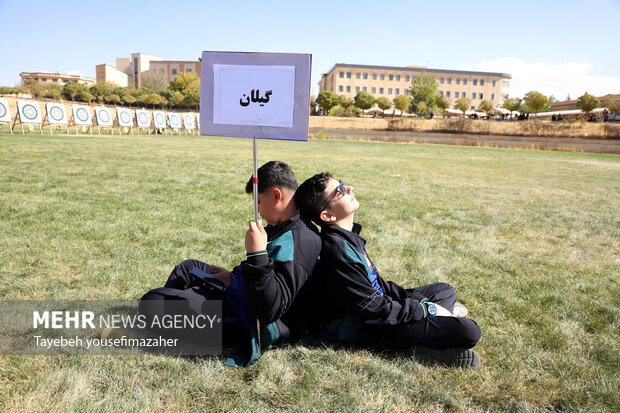 مسابقات تیراندازی با کمان کشور در همدان