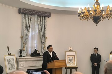 حضور خوشنویسان کره‌ای پس از ۹ سال در ایران؛ خانواده یک مفهوم مشترک است