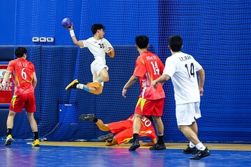 برتری پر گل تیم هندبال پسران ایران برابر امارات