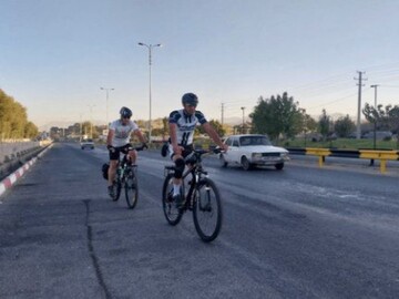 رکاب‌زنی امید حسین‌پناهی؛ مسیری برای همدلی و حمایت از کودکان بی‌سرپرست