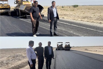 عملیات آسفالت جاده روستای احمدی و حسینکی به پایان رسید