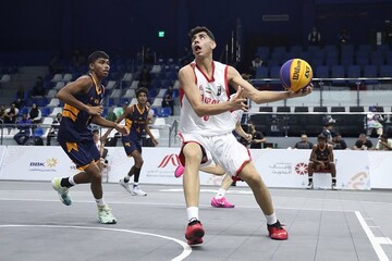 تیم بسکتبال سه نفره پسران برابر سریلانکا پیروز شد