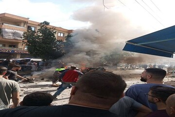 ۲ شهید در حمله پهپادی رژیم صهیونیستی به یک خودرو در جنوب لبنان+ فیلم