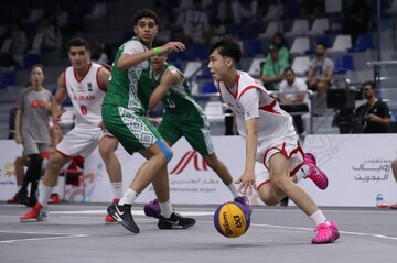 سومین پیروزی متوالی تیم ملی بسکتبال سه نفره پسران ایران