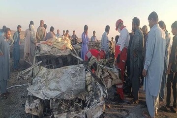 بارانی: تصادف زنجیره‌ای در محور ریگان- ایرانشهر ۵ کشته و مصدوم داشت