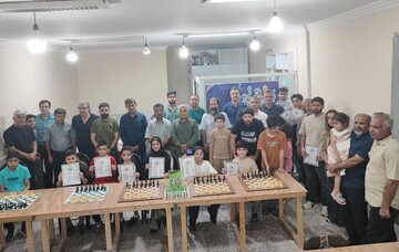 مسابقات شطرنج ریتد برق‌آسا در گناوه برگزار شد