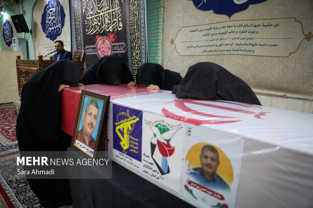 مراسم تشییع جانباز ۷۰ درصد دوران دفاع مقدس «حسن بهرام‌فر»در مشهد