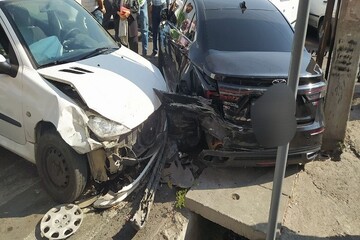 فوت سه نفر بر اثر تصادف زنجیره ای در اتوبان تهران_کرج