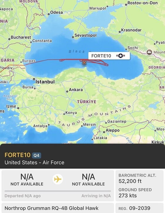 ABD, Karadeniz'e devasa casus uçağını gönderdi