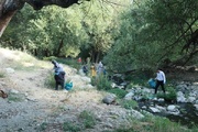 پاکسازی روددره فرحزاد با مشارکت دانشجویان دوستدار محیط‌زیست