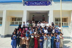 افتتاح مدرسه ۴ کلاسه در روستای سامگان شهرستان سرباز