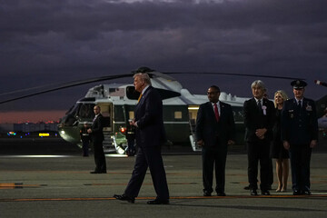 ترامپ وارد توکیو شد+ فیلم