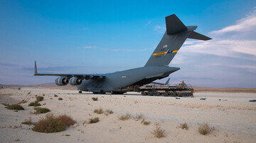 US military plane carrying weapons lands at Syria