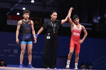 پارسا طهماسبی اولین طلای کشتی ایران را دشت کرد