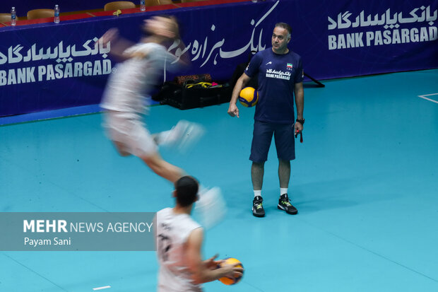 آخرین تمرین مردان والیبال ایران پیش از اعزام به ریاض