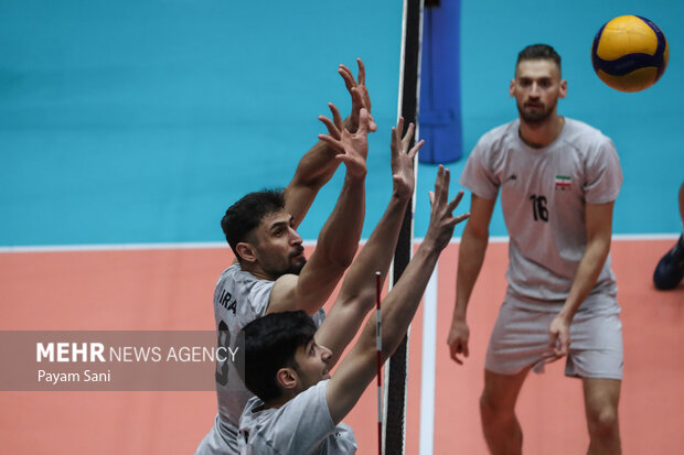 آخرین تمرین مردان والیبال ایران پیش از اعزام به ریاض