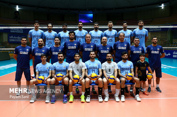آخرین تمرین مردان والیبال ایران پیش از اعزام به ریاض