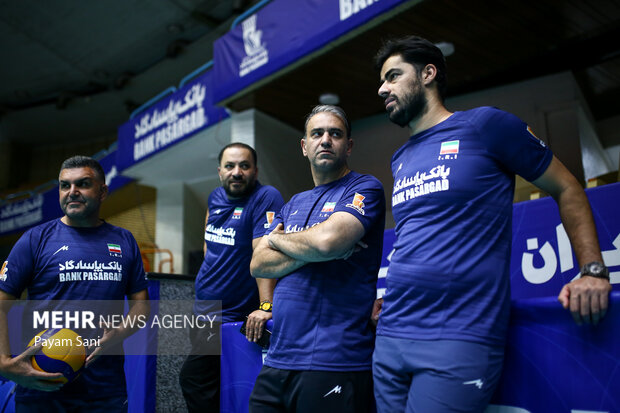 آخرین تمرین مردان والیبال ایران پیش از اعزام به ریاض