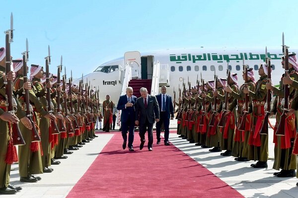سفر عبداللطیف رشید به امان؛ استقبال گرم پادشاه اردن از رئیس جمهور عراق