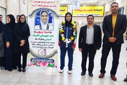 استقبال از مدال آور المپیک آسیایی در اهواز