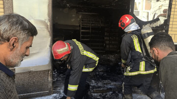 حریق یک واحد مسکونی در قم