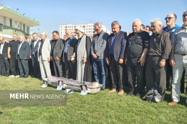 حضور اهالی فوتبال در مراسم تشییع پیکر اکبر کارگرجم