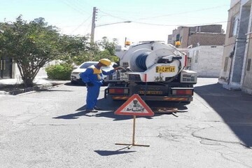 شست‌وشوی ۱۷۰ کیلومتر از شبکه‌های فاضلاب بیرجند