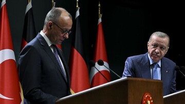 Erdoğan'dan Almanya Başkanı Merz'e İsrail sorusu