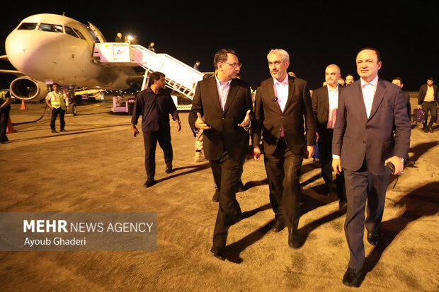 افتتاح طرح‌های زیرساختی فرودگاه کیش با حضور وزیر امور اقتصادی و دارایی