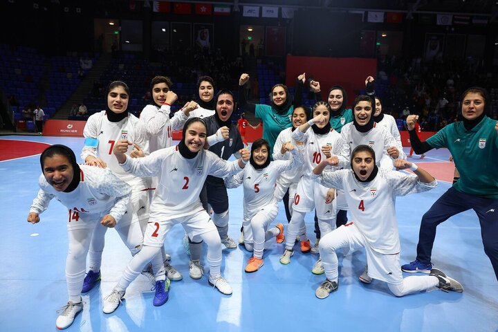 Iranian girls futsal team wins Asian Youth Games title