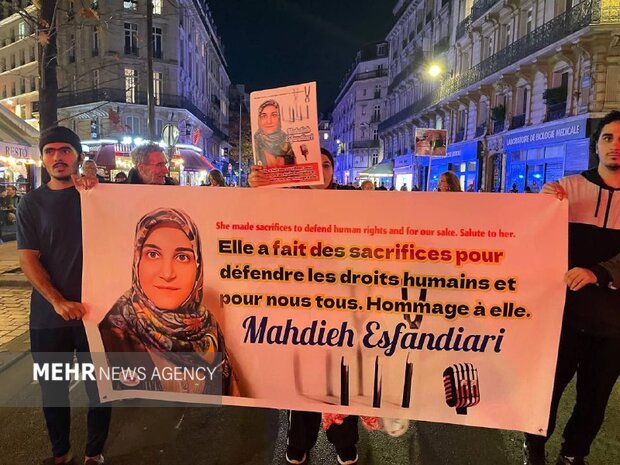 تظاهرات گسترده فعالان حقوق بشر در همبستگی با «مهدیه اسفندیاری»