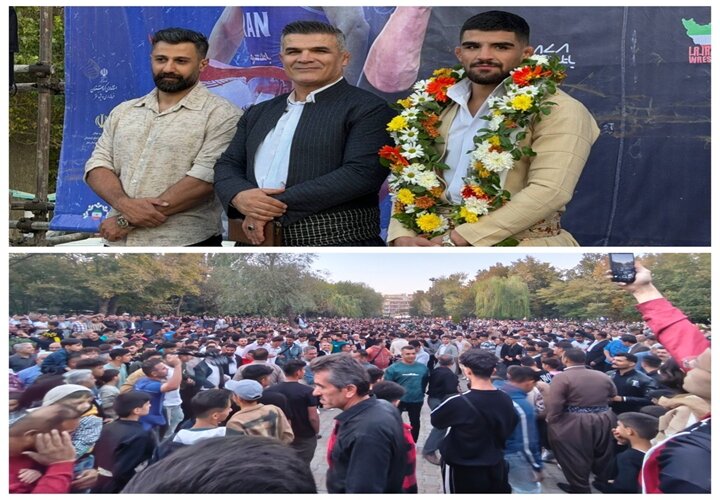 پێشوازی گەرمی خەڵکی سەقز لە قارەمانی جیهان؛ موبین عەزیمی