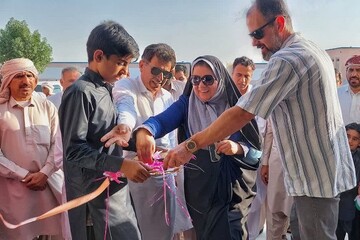 یک مدرسه ۳ کلاسه در زرآباد افتتاح شد